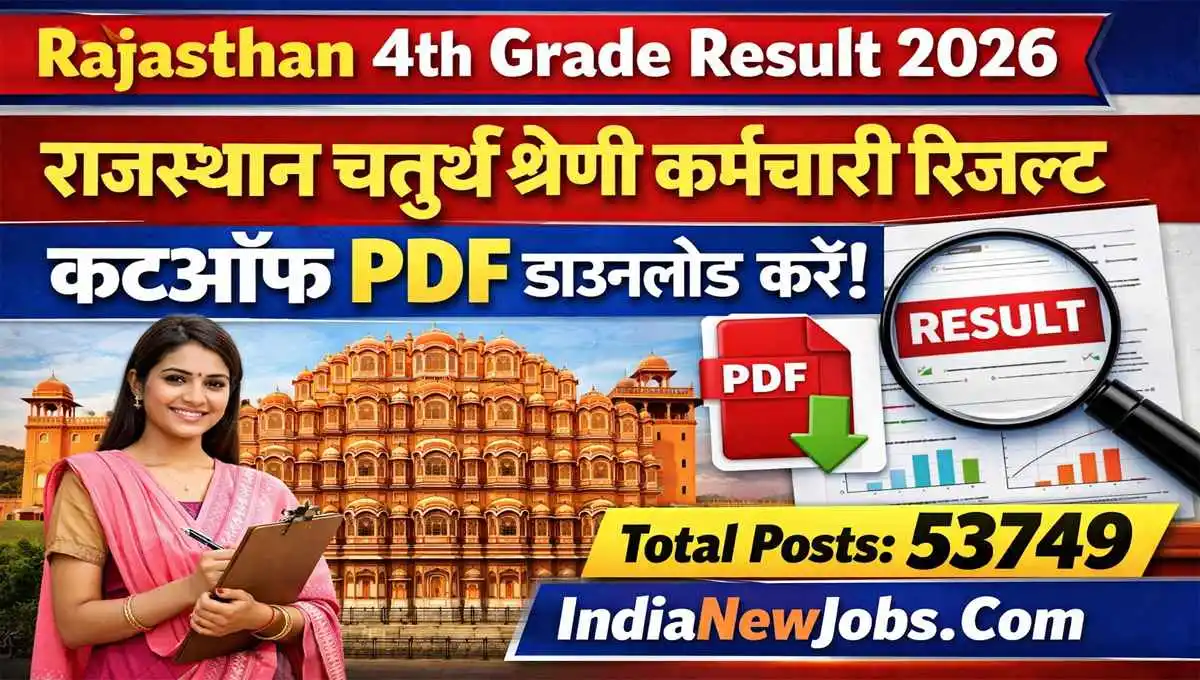 Rajasthan 4th Grade Result 2026