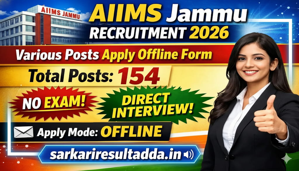 AIIMS Jammu Recruitment 2026