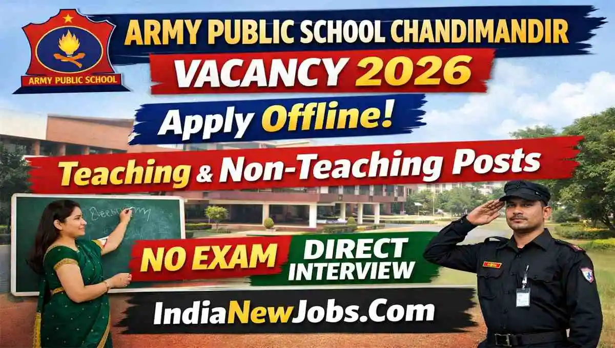 Army Public School Chandimandir Vacancy 2026