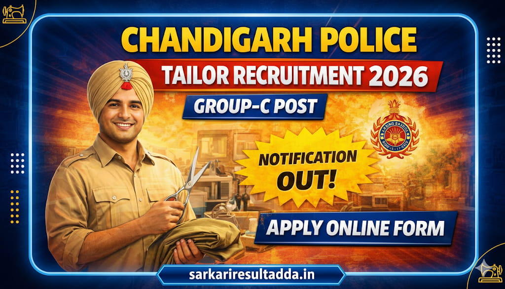Chandigarh Police Tailor Recruitment 2026