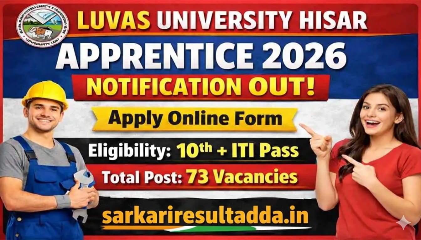 LUVAS University Hisar Apprentice 2026