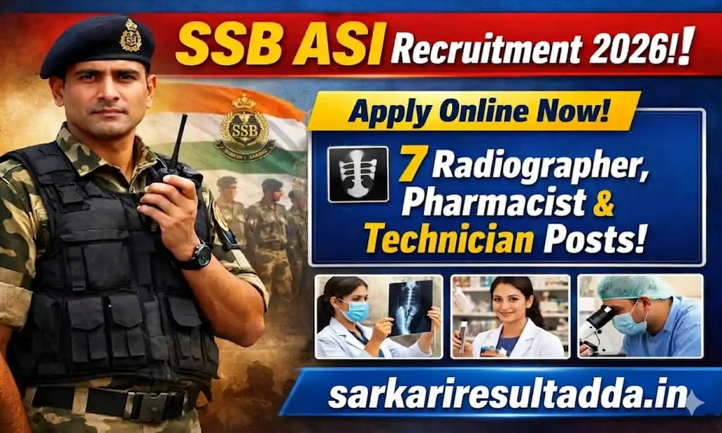 SSB ASI Paramedical Recruitment 2026