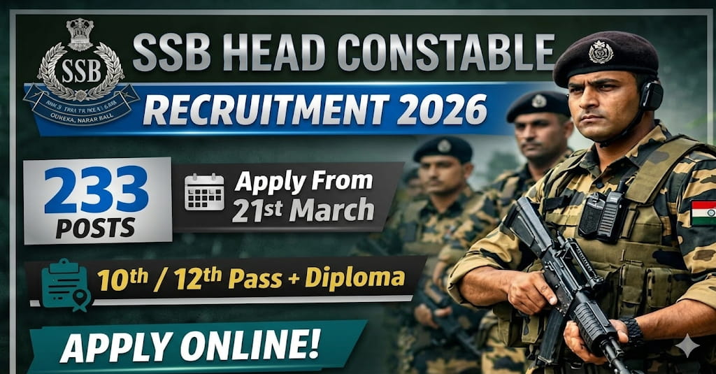 SSB Head Constable Recruitment 2026
